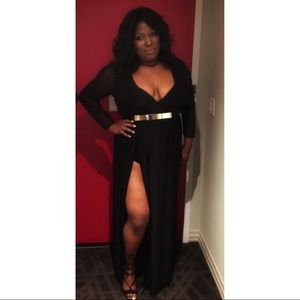 Deep Plunge Back Dress